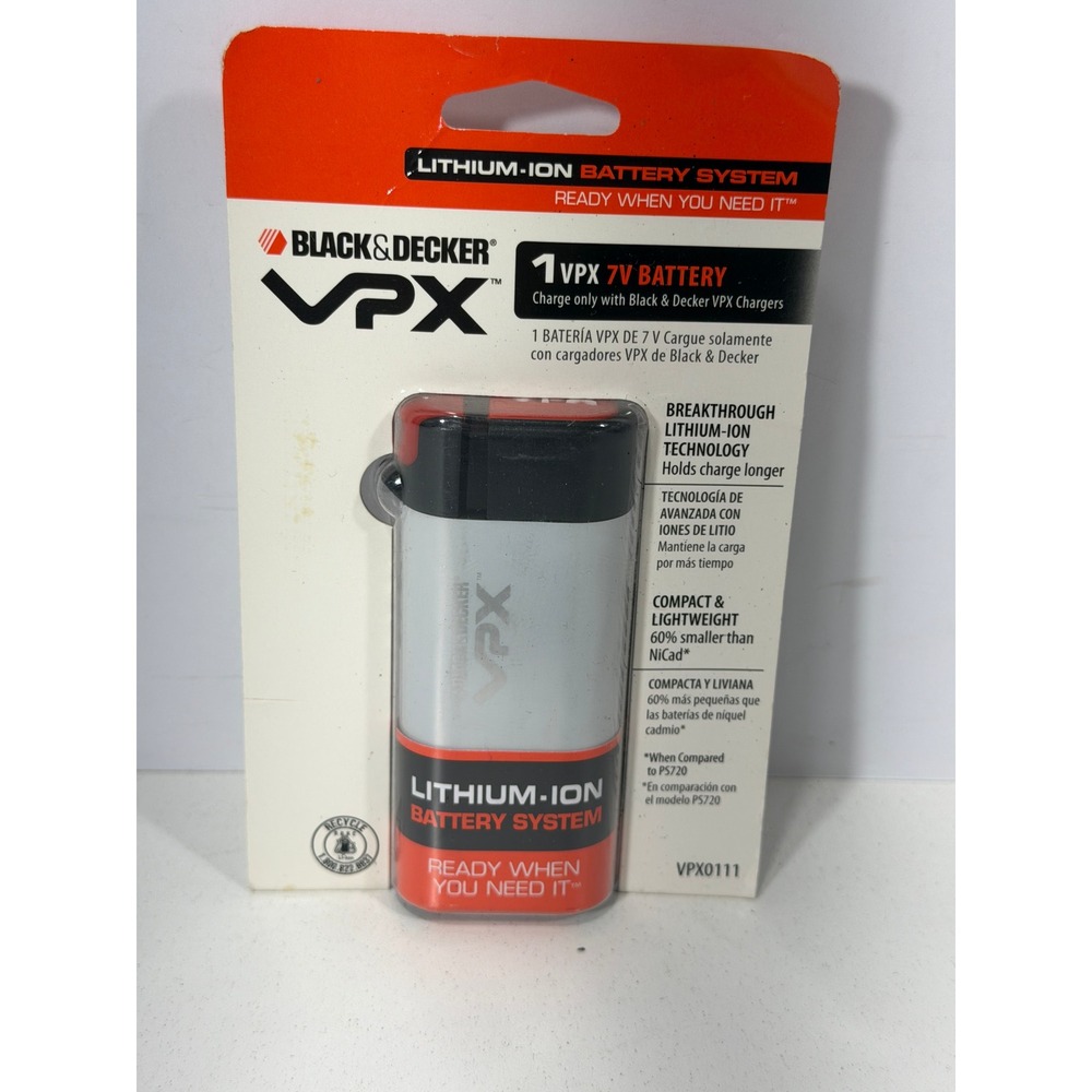 Black & Decker VPX 7V Lithium-Ion Battery VPX0111 New Sealed 885911030502